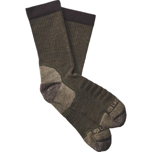 LaCrosse Lightweight Copper Socks Crew Olive L | 612632431574