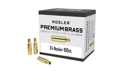 Nosler Unprimed Brass Rifle Cartridge Cases .24 Nosler 100/ct | 054041100854