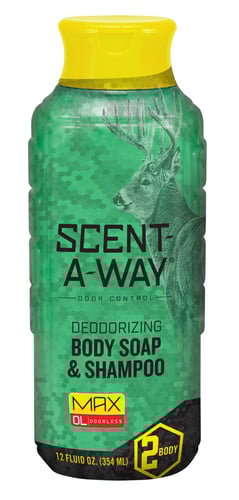 Scent-A-Way MAX Liquid Body Soap  Shampoo 12 oz Bottle | 021291077557