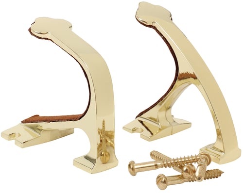 Allen Shotgun and Rifle Wall Mount Hooks Brass | 026509056416
