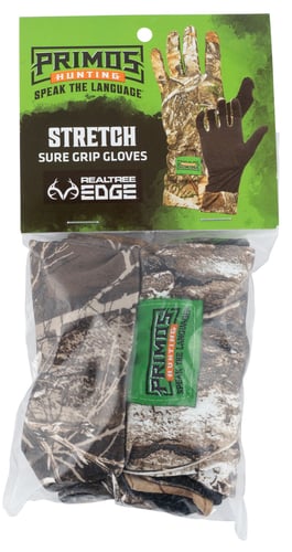 Primos Stretch Fit Glove - RealTree Edge Camo OSFM | 010135066772
