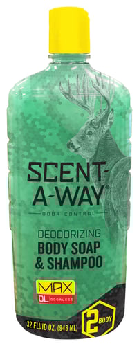 Scent-A-Way MAX Liquid Body Soap  Shampoo 32 oz Bottle | 021291077588