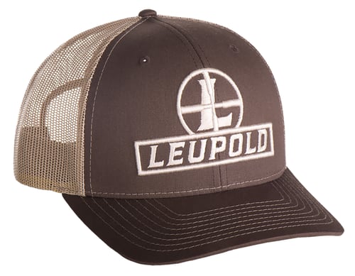 Leupold Reticle Trucker Hat Brown/Khaki | 030317027773