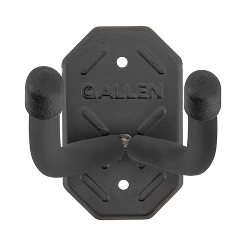 Allen Defender Double Hooks with Metal Mounting Plate Black | 026509060239