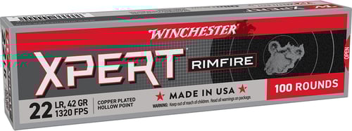 Winchester Xpert Rimfire Ammunition .22 LR 42 gr. LRN 1320 fps 100/ct  | .22 LR | 020892104839
