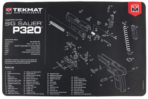 TEKMAT PISTOL MAT SIG P320  | NA | 612409971081
