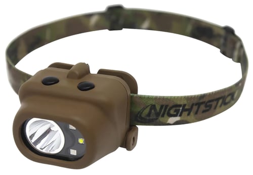 Nightstick Multi-Function Headlamp 210 Lumens White/Red/Green Lights FDE | 017398808194
