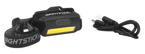 Nightstick Multi-Flood USB Headlamp 250 Lumens Black with Brim Clip | 017398808651