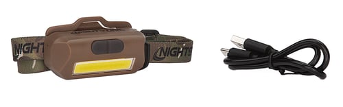 Nightstick Multi-Flood USB Headlamp with Brim Clip  Black Strap LiPo FDE | 017398808668
