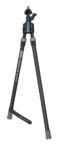 Primos Trigger Stick Gun Mounted Bipod Medium Black with Spartan Technology | 010135030292