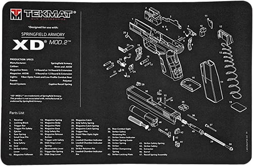 TekMat 11x17 Gun Cleaning Mat- Springfield Armory XD Mod.2  | NA | 612409971234