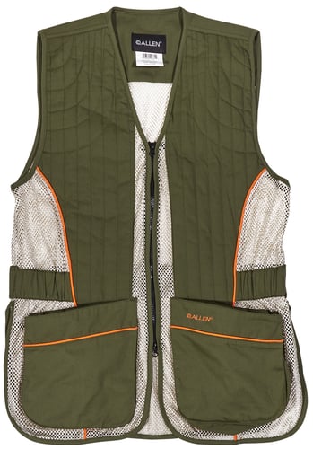 Allen Ace Shooting Range Vest with Moveable Shoulder Pad R or L Green M/L | 026509008804