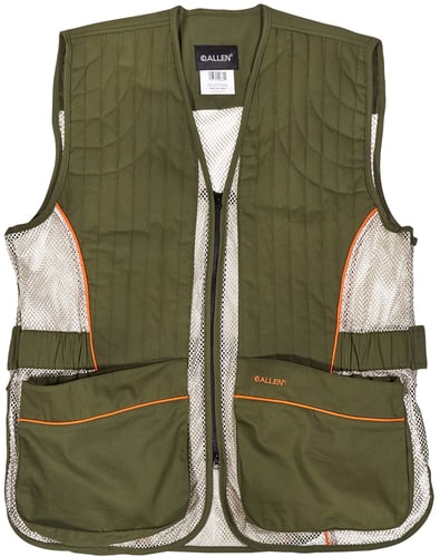 Allen Ace Shooting Range Vest with Moveable Shoulder Pad R or L Green XL/2XL | 026509008811