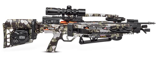 Wicked Ridge Fury 410 De-Cock Crossbow ACUdraw RangeMaster Pro Scope Camo | 788244015423