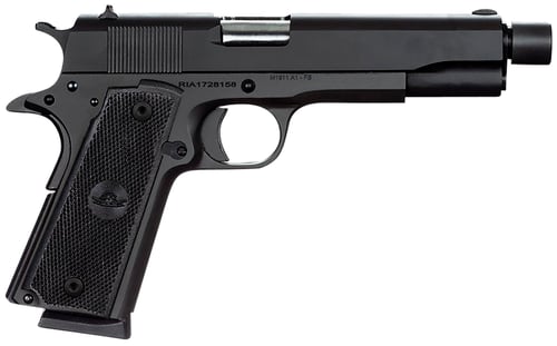 Rock Island M1911 GI Standard Full Size Handgun .45 ACP 8/rd Magazine 5 Threaded Barrel Black | .45 ACP | 4806015514732