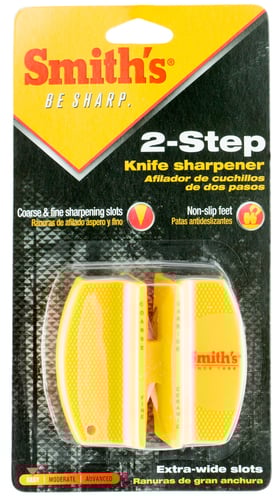 Smiths 2-Step Knife Sharpener - All-Types Including Fillet Knives | 027925190043