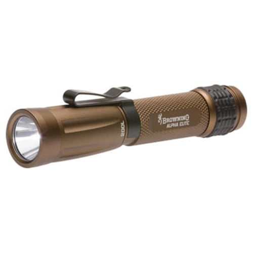 Browning Tactical Alpha Elite LED Aluminum Flashlight - Bronze | 023614977131