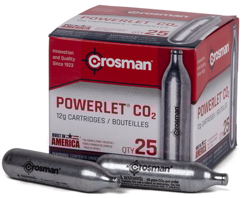 CROSMAN POWERLET CO2 CARTRIDGES 25PK | 028478023116