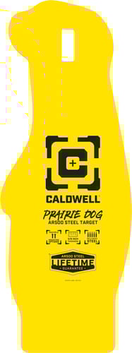 Caldwell AR500 Prairie Dog Steel Hanging Target Yellow | 661120747468