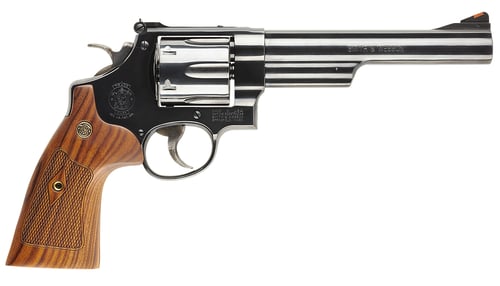 SW Classics M29 Handgun .44 Rem Mag 6rd Capacity 6.5 Blued Barrel Wood Grips with Box  | .44 MAG | 022188129915