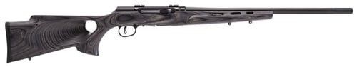 Savage Arms A17 Target Thumbhole Rifle 17 HMR 10rd Magazine 22 Barrel Grey Wood AccuTrigger  | .17 HMR | 011356470058