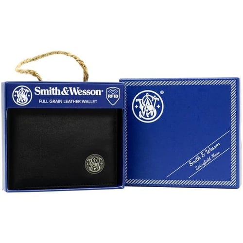Rugged Rare Smith  Wesson Bifold Wallet Black | 659806493518
