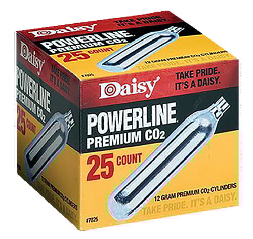 Daisy Powerline Co2 Cylinders 25/ct Boxed | 039256070253