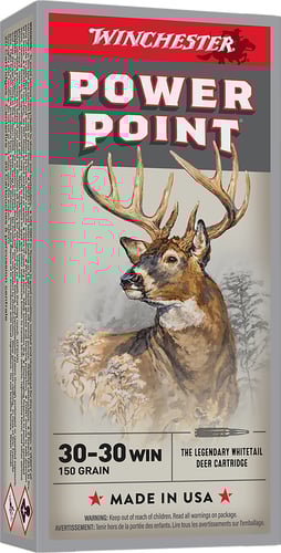 Winchester Super-X Power Point Rifle Ammunition .30-30 Win 150 gr. SP 2390 fps 20/ct  | .3030 WIN | 020892200081