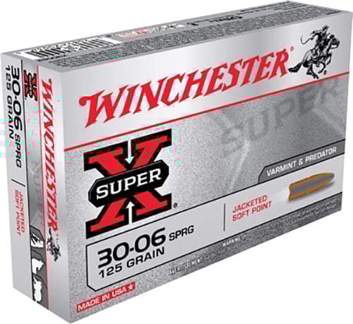 Winchester Super-X Rifle Ammunition .30-06 Sprg 125 gr. PSP 3140 fps 20/ct  | .3006 SPRG | 020892200340