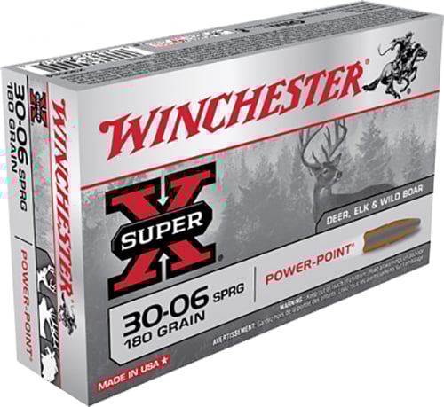 Winchester Power Point Rifle Ammunition .30-06 Sprg 180 gr. PSP 2700 fps 20/ct  | .3006 SPRG | 020892200104