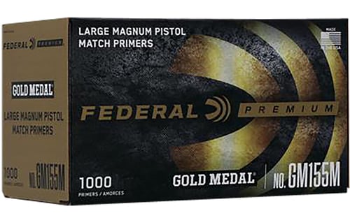 Federal Gold Medal Centerfire Large Magnum Pistol Match Primer .155 cal 1000/ct | 029465156916