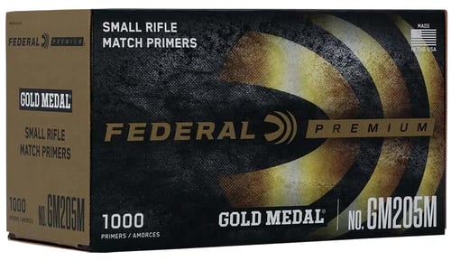 Federal Premium Gold Medal Centerfire Primers-Small Rifle Match 1000/ct | 029465156930