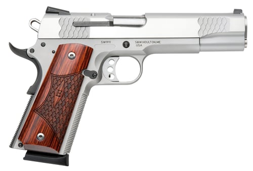 SW M1911 ESeries Handgun .45 Auto 8rd Magazines2 5 Barrel Wood Grips | .45 ACP | 022188084825