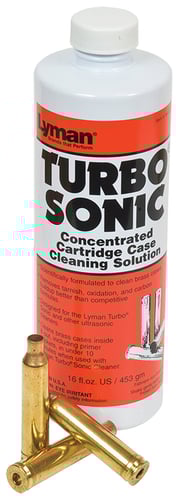 Lyman Turbo Sonic Ultrasonic Case Cleaner Solution 16 oz | 011516717054