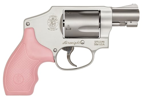 Smith  Wesson M642 Handgun .38 Special 5rd Capacity 2 Barrel Stainless Silver with Pink Grip  | .38 SPL | 022188137392