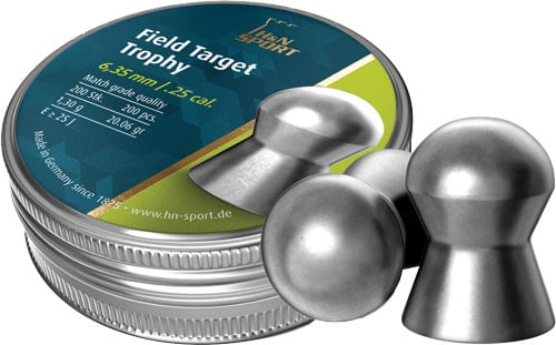 HN Field Target Trophy Lead Pellets .25 cal. 20.06 Grain 200 Count  | .25 | 4047058001586