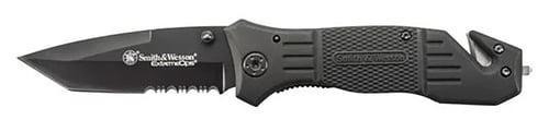 Smith  Wesson Extreme Ops Drop Point Folding Knife 3.3 Blade Black | 028634701605