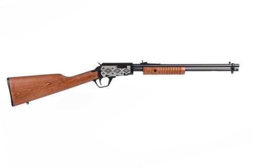 Rossi Gallery Pump Rifle .22 LR 15rd Capacity 18 Barrel Wood Stock Snakeskin Engraving  | .22 LR | 754908315208