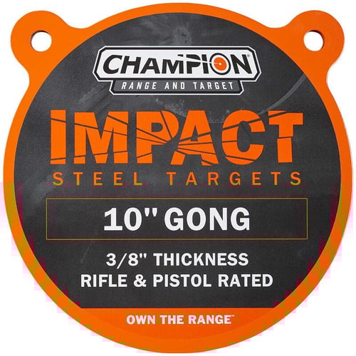 Champion Impact Steel Gong Target 10 Round | 076683002228