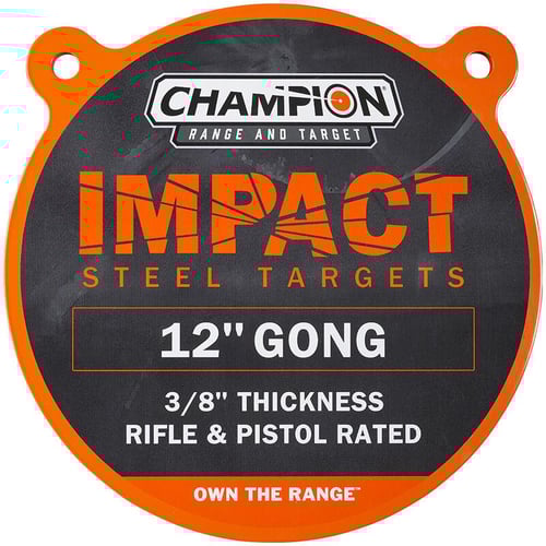 Champion Impact Steel Gong Target 12 Round | 076683002235