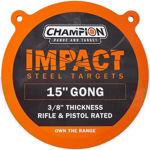 Champion Impact Steel Gong Target 15 Round | 076683002242