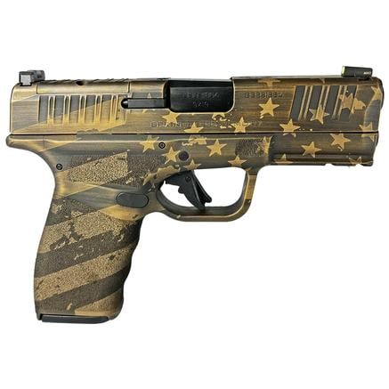 Springfield Hellcat Pro OSP Distressed Flag Burnt Bronze Handgun 9mm Luger 15rd2 Magazines 3.7 Barrel | 688099403195