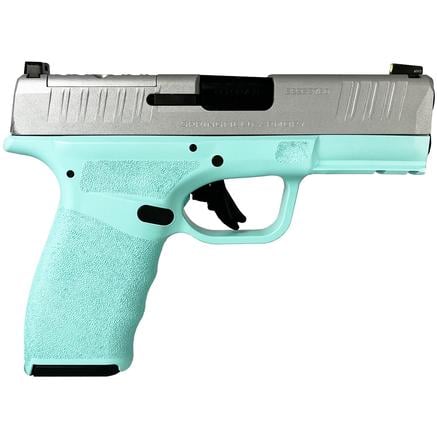Springfield Robins Egg Blue Frame/Silver Slide Hellcat Pro Handgun 9mm Luger 15rd Magazines2 3.7 Barrel | 688099403225