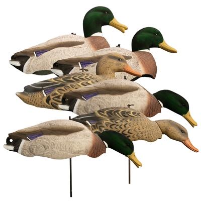 Higdon Outdoors Magnum Full Form Shell Mallard Variety Packk - Flocked Heads | 710617120342