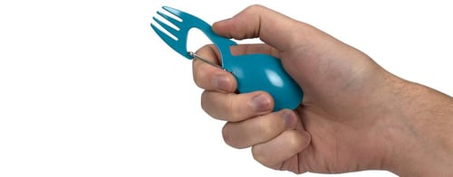 Kershaw Ration Teal Eating Utensil / Multi-Tool - 4-3/5 Overall Length | 087171052441