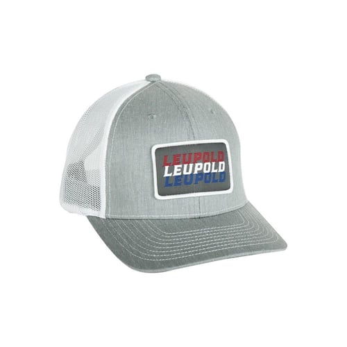 Leupold Patriot Trucker Hat Heather Grey/White | 030317036447