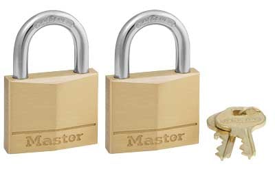 MASTERLOCK PADLOCK 2PK KEYED ALIKE | 071649030437