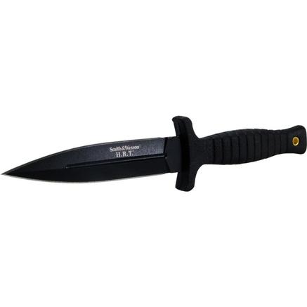 Smith  Wesson H.R.T. False Edge Fixed Knife 4-7/10 Dagger Blade Black | 028634705047