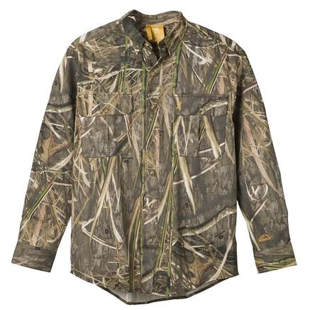 Browning Wasatch-CB Shirt Button-Front 2 Pocket Mossy Oak Shadow Grass Habitat S | 023614972587