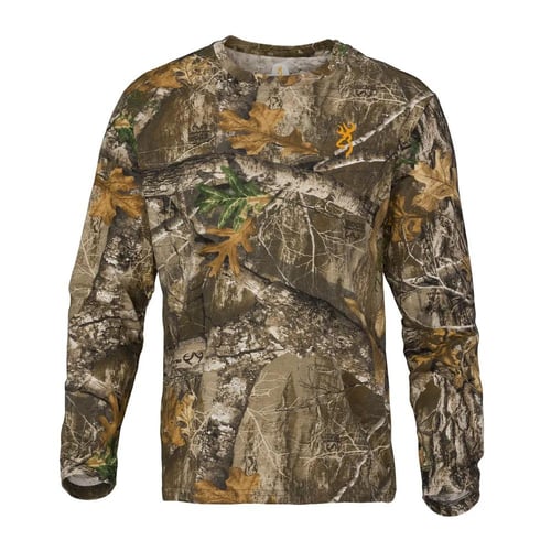 Browning Wasatch Long Sleeve T-Shirt Vintage Tan Camo XL | 023614973096